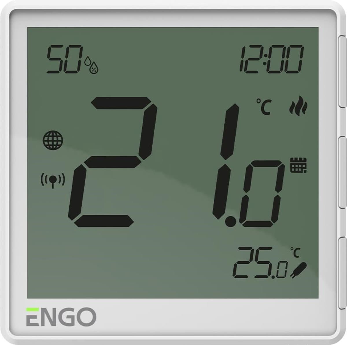 Regulator temperatury ENGO Controls EONE-230W, 230V, biały, internetowy, podtynkowy, ZigBee
