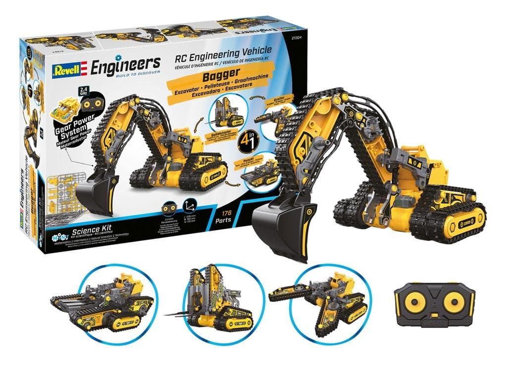 Revell Pojazd Inżynieryjny RC 4w1: Zbuduj i Programuj Model
