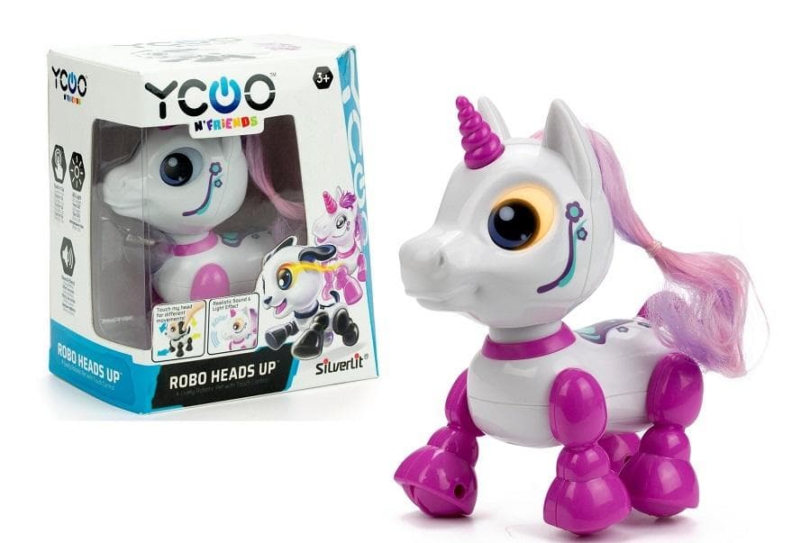 Jednorożec Robo Heads Up interaktywny z efektami dźwiękowymi i świetlnymi