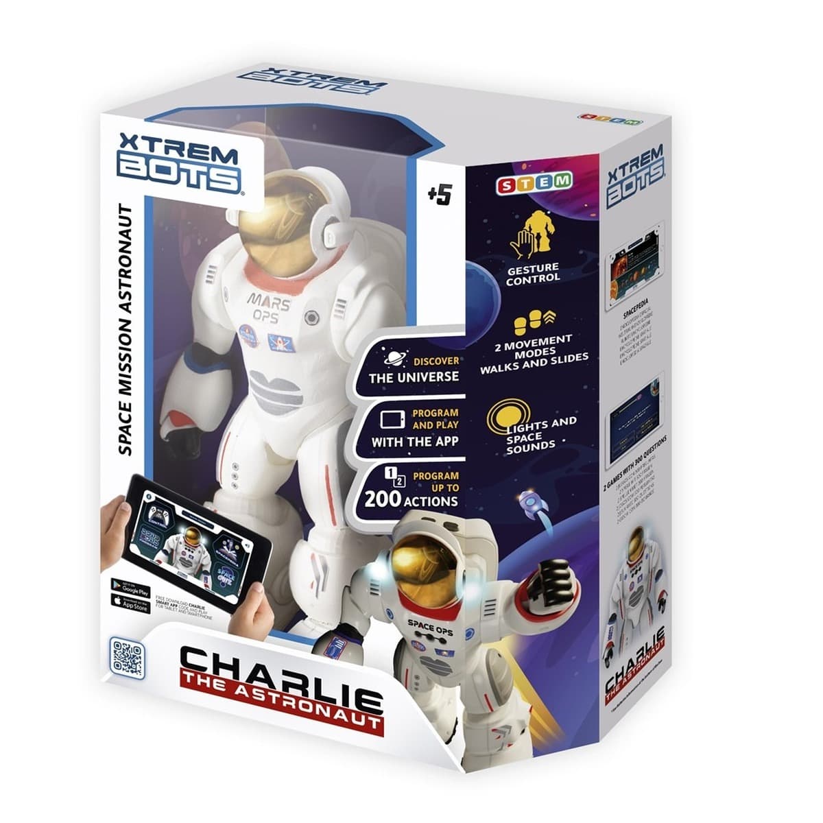 Robot Charlie Astronauta XTREM BOTS zestaw 4 szt.