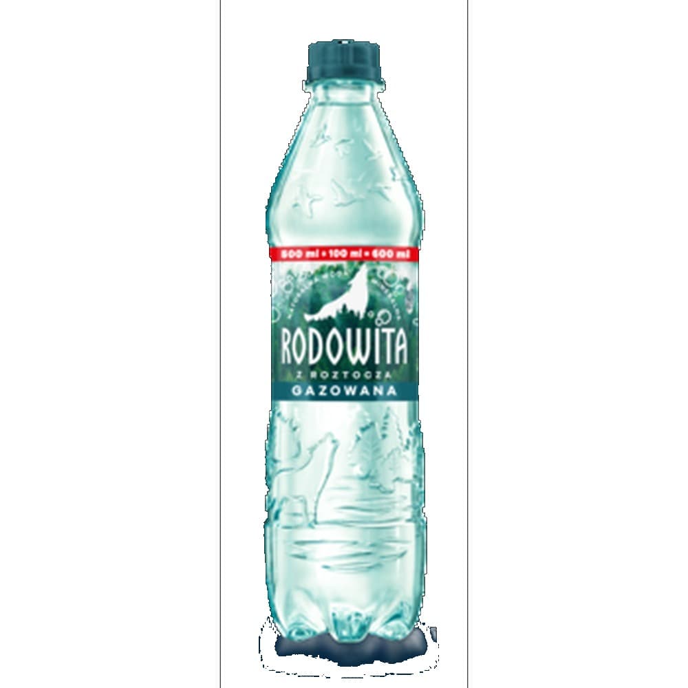 Rodowita z Roztocza Naturalna woda mineralna gazowana 0,6L SYSTEM KAUCYJNY