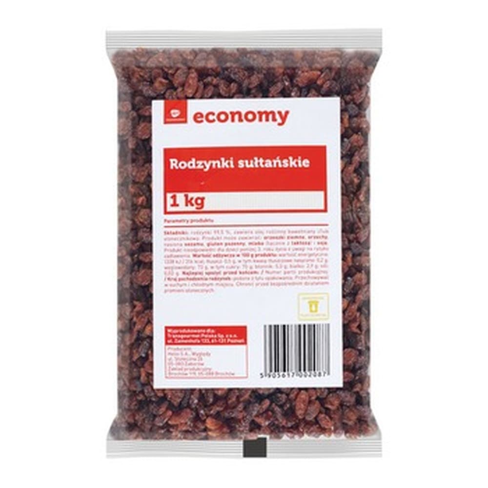 Rodzynki Sułtańskie Całe Owoce 1kg