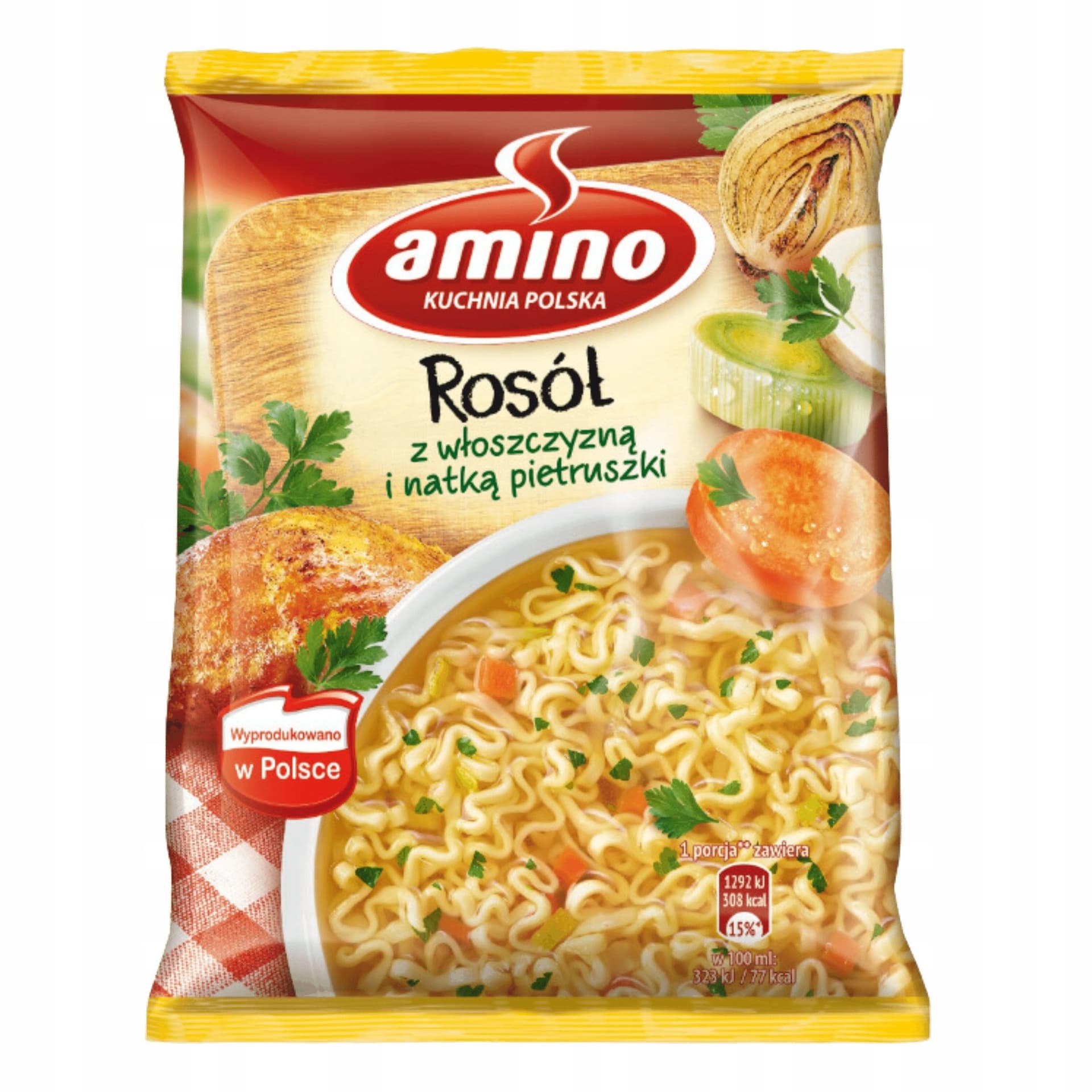 Amino Zupa błyskawiczna rosół z włoszczyzną i natką pietruszki 59 g
