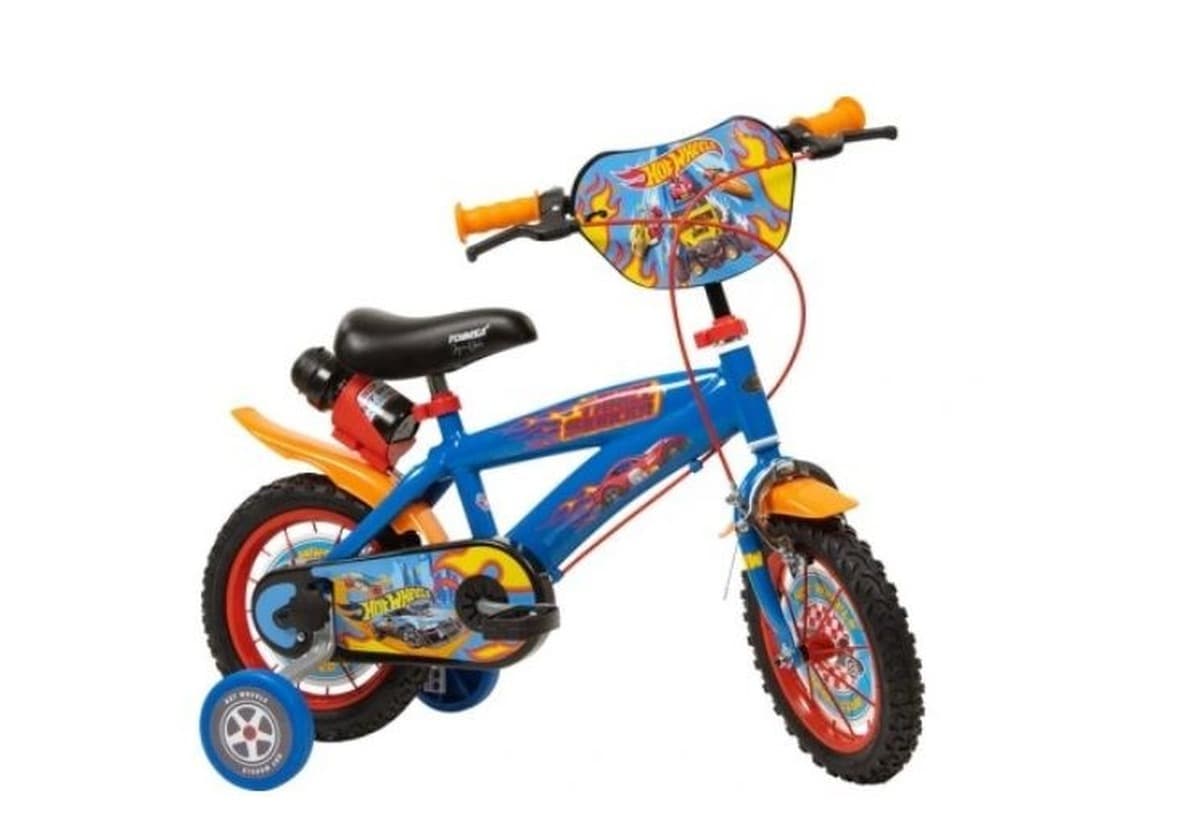 Rower dziecięcy 12" HOT WHEELS 1268, niebieski, dla chłopca, wiek 3+