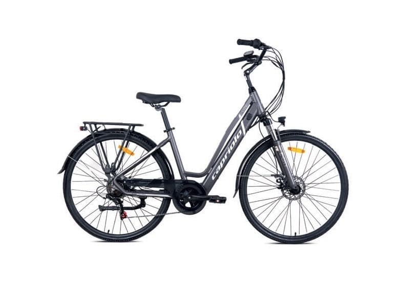 Rower elektryczny Capriolo E-City Lady 28 E-BIKE szaro-oliwkowy