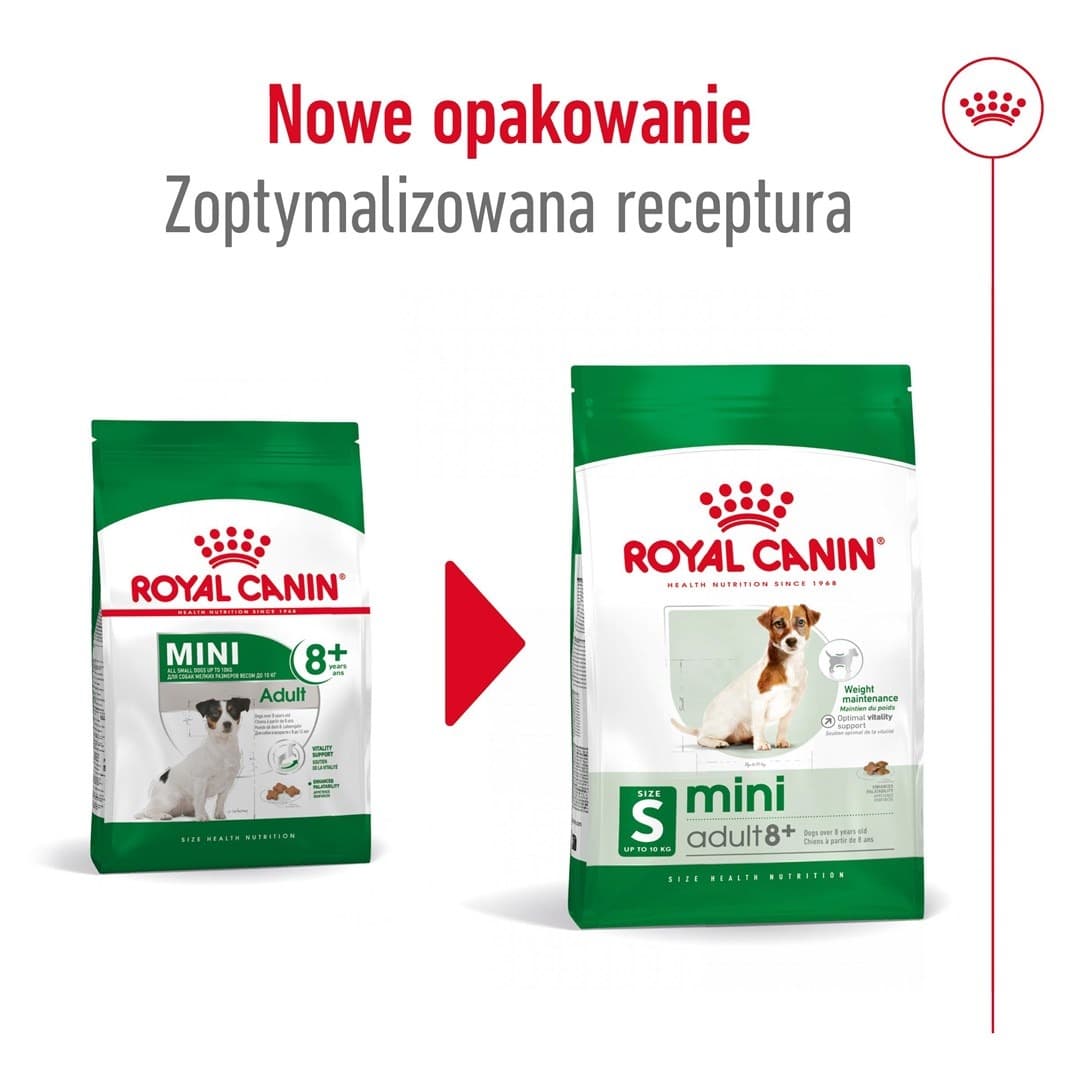 Royal Canin Mini Adult +8 - sucha karma dla psów - 2 kg