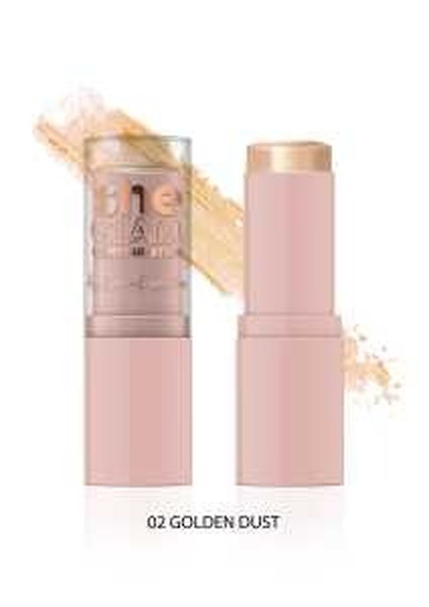 Rozświetlacz do twarzy She Glam Stick 02 Golden Dust
