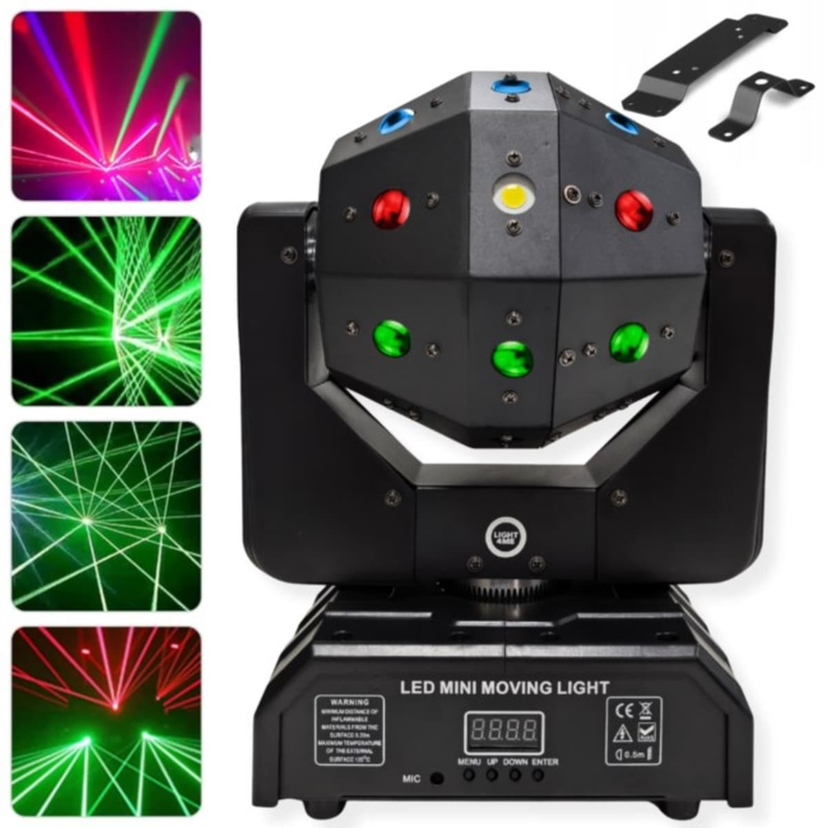 Ruchomy multiefekt świetlny 4w1 LED LIGHT4ME ATLAS