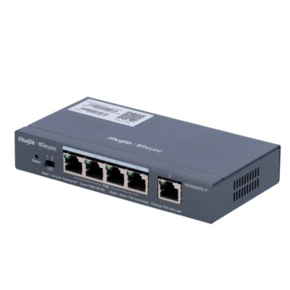 Ruijie Networks RG-ES205GC - przełącznik sieciowy zarządzalny L2 Gigabit Ethernet, czarny