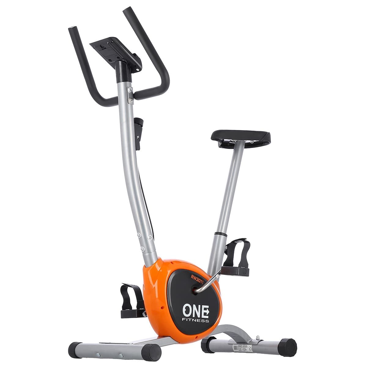 One Fitness Rower Mechaniczny RW3011 srebrno pomarańczowy