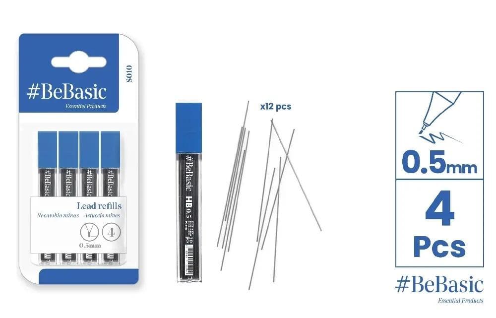 Rysiki HB 0.5 mm, 4 opakowania po 12 sztuk