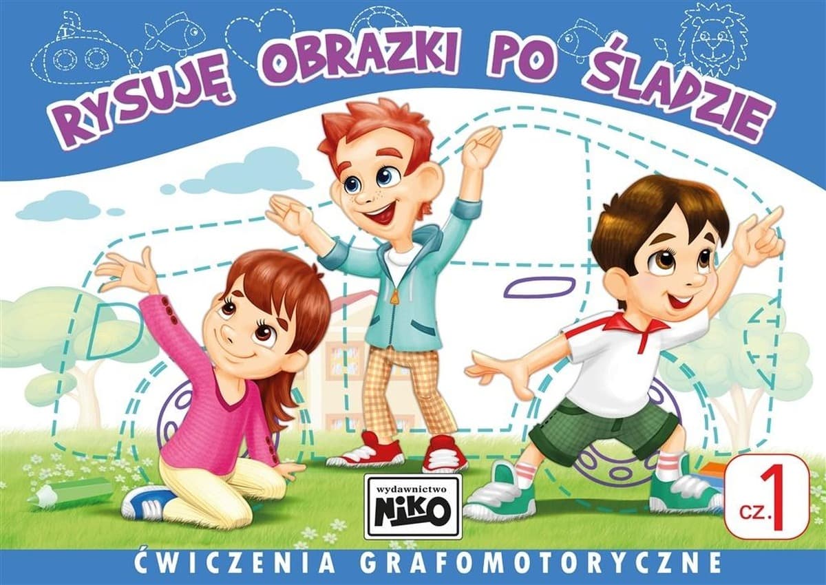 Rysuję Obrazki po Śladzie Część 1 - Ćwiczenia dla dzieci NIKO