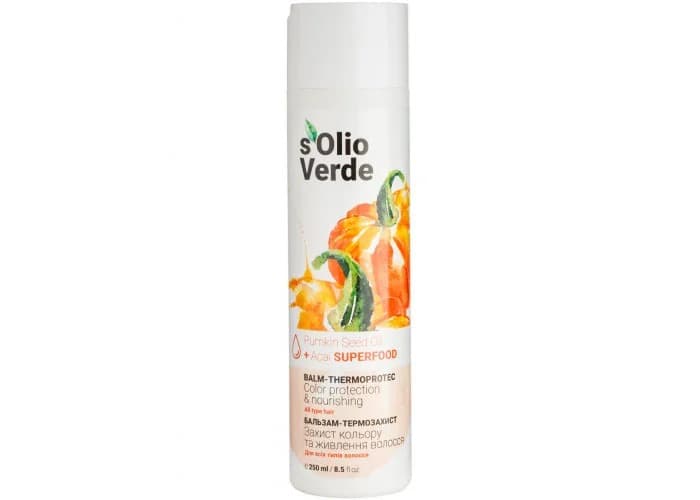S'olio Verde Balsam do włosów z pestek dyni - regeneracja i ochrona termiczna