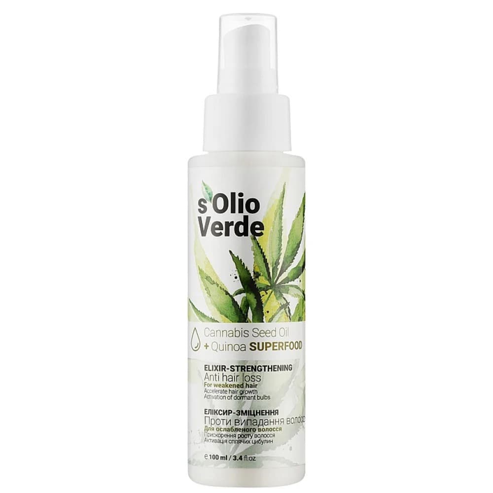 S'olio Verde - Olejek konopny na wypadanie włosów, 100ml