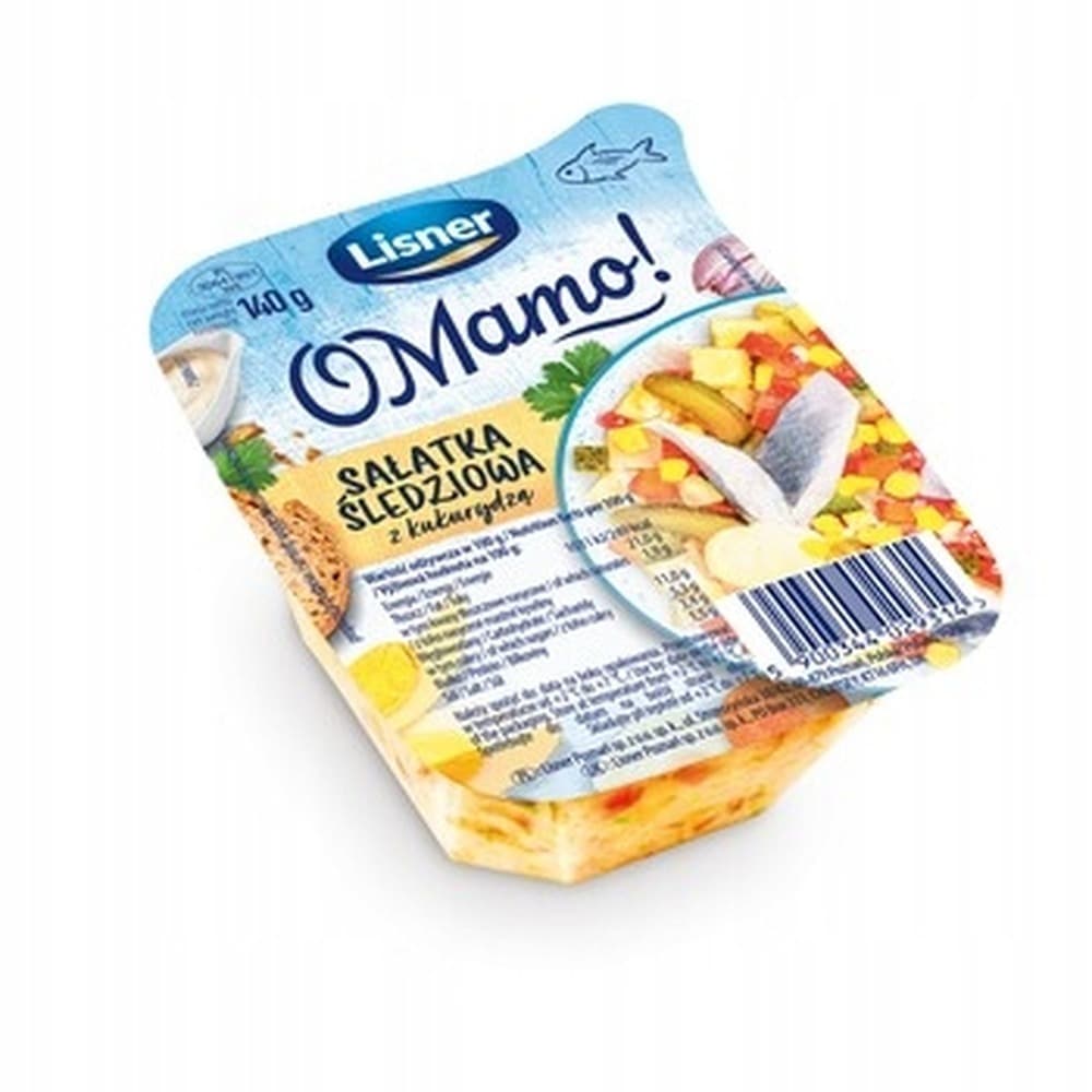 Śledź Sałatka śledziowa z warzywami 140 g Lisner