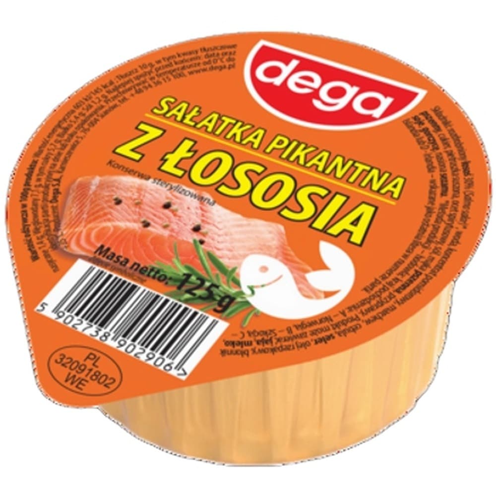 Dega Sałatka pikantna z łososia 125g