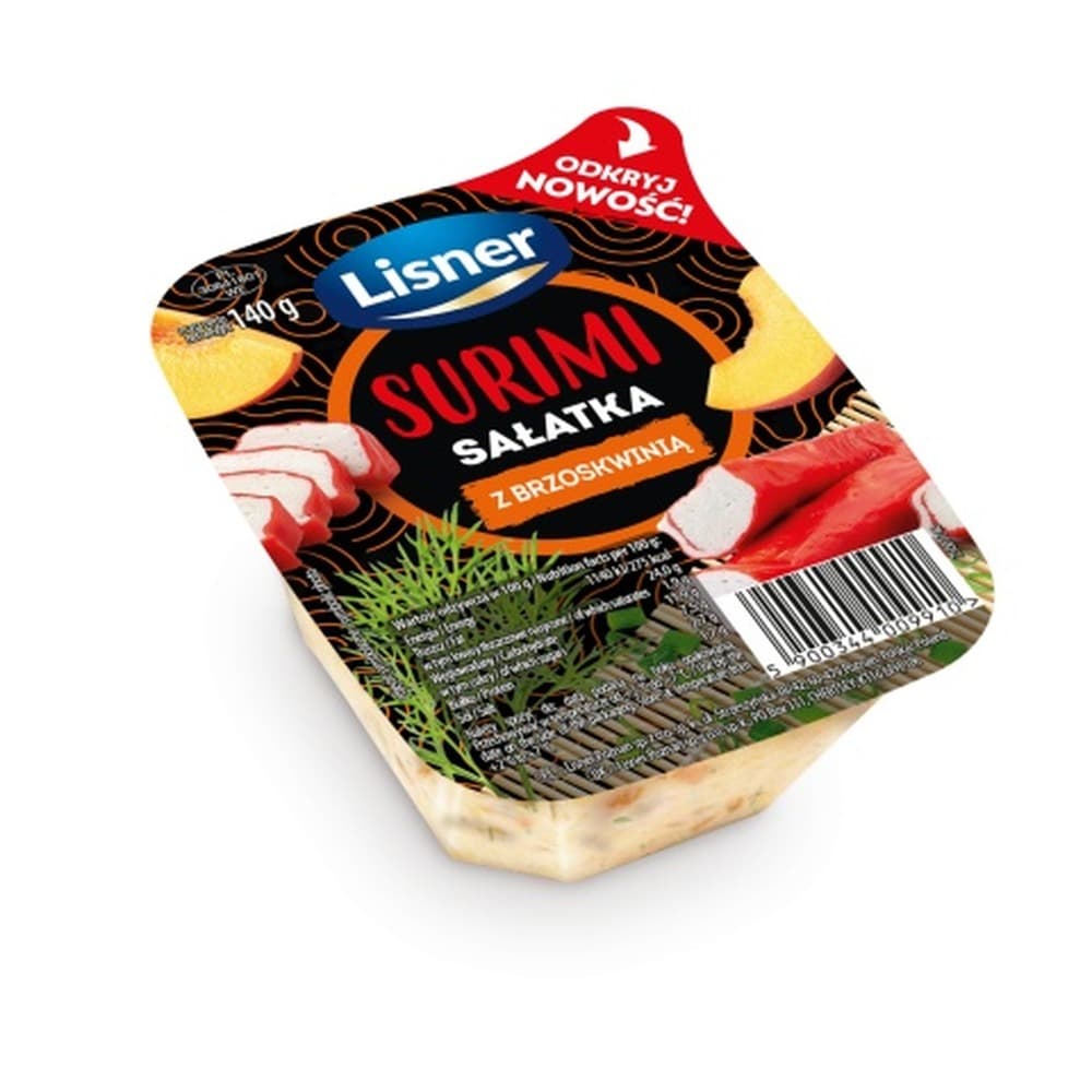 Surimi Sałatka z brzoskwinią 140g LISNER