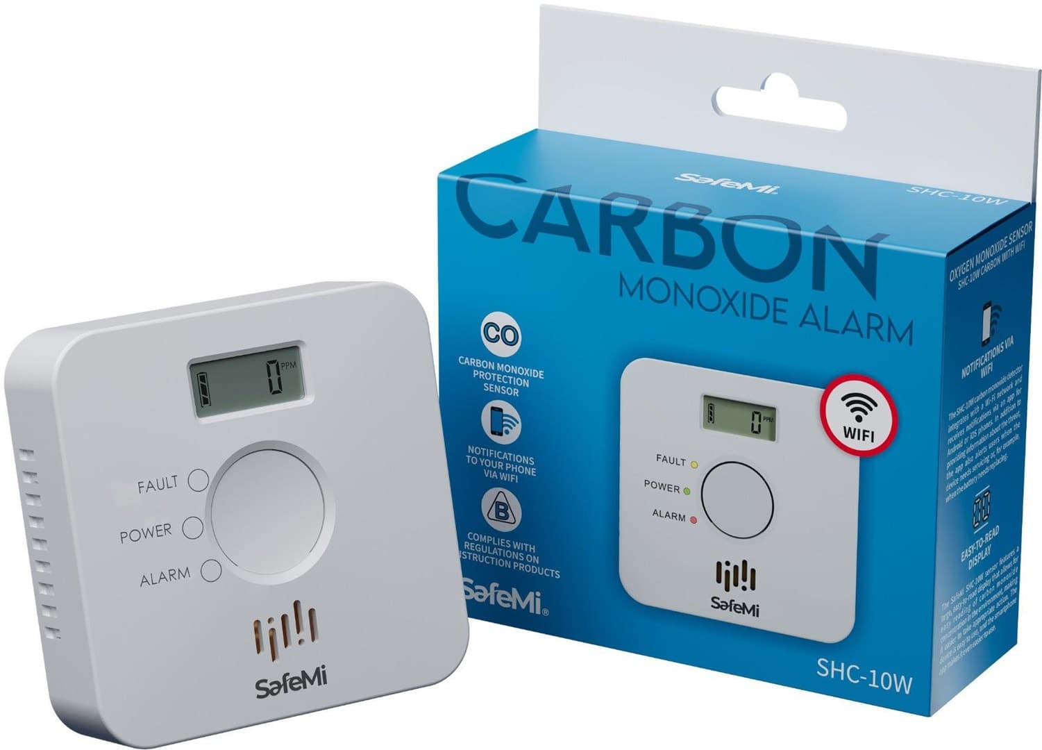 SAFEMI Czujnik dymu WiFi - Gwarancja 3 lata SHC-10W