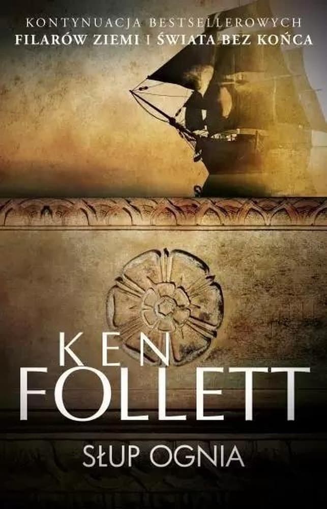 Saga historyczna Ken Follett - Słup Ognia, twarda oprawa