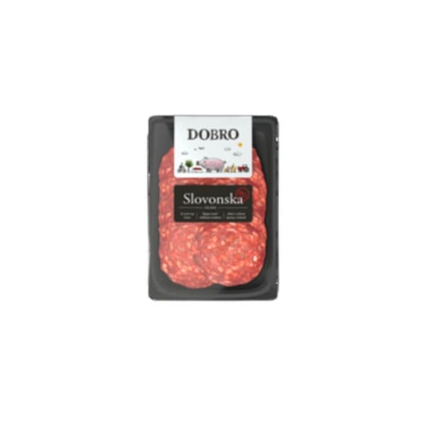 Salami slovonska plastry 80 g Dobro