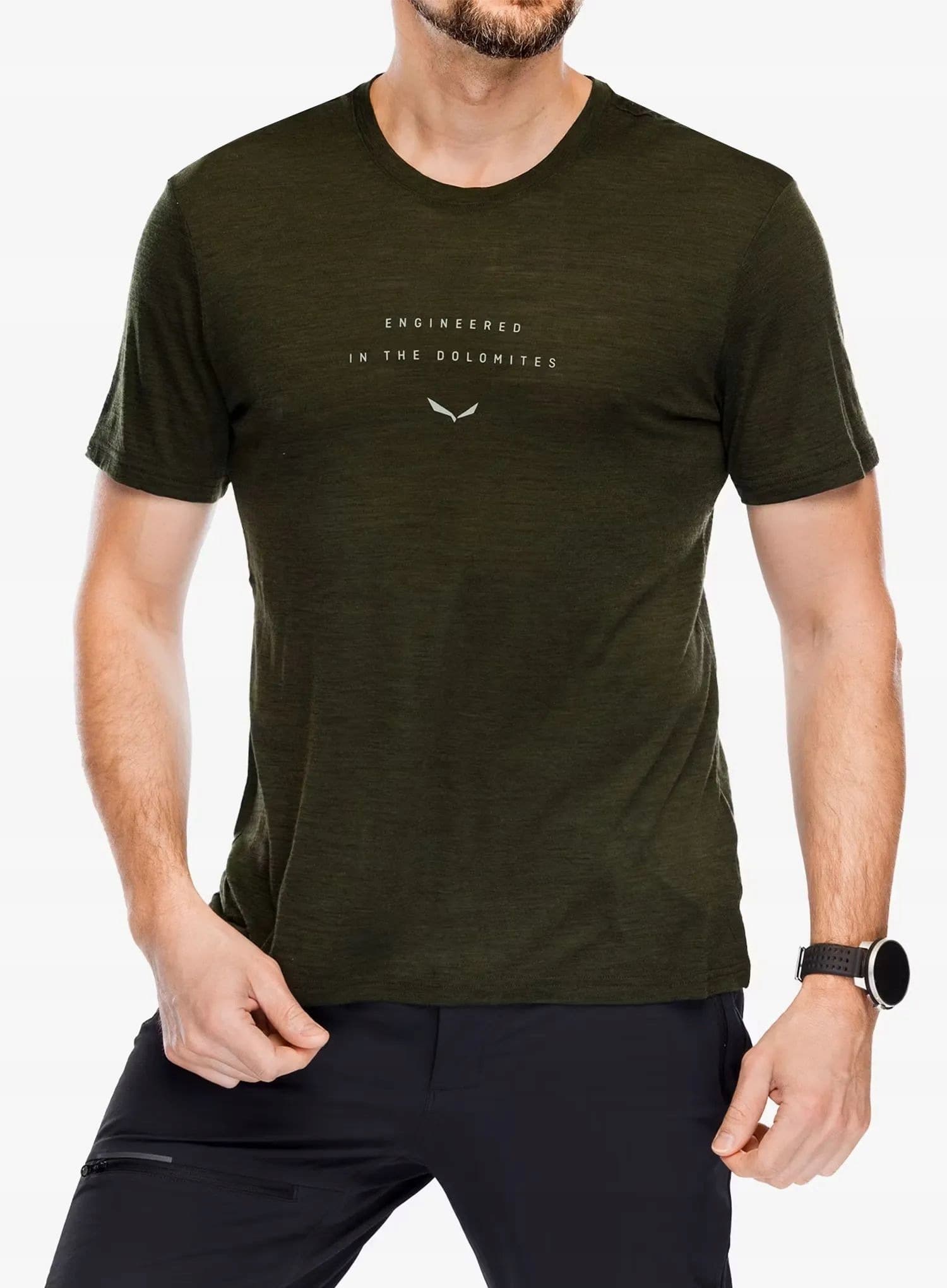 Salewa Eagle Eitd AM T-Shirt - dark olive rozmiar: XL