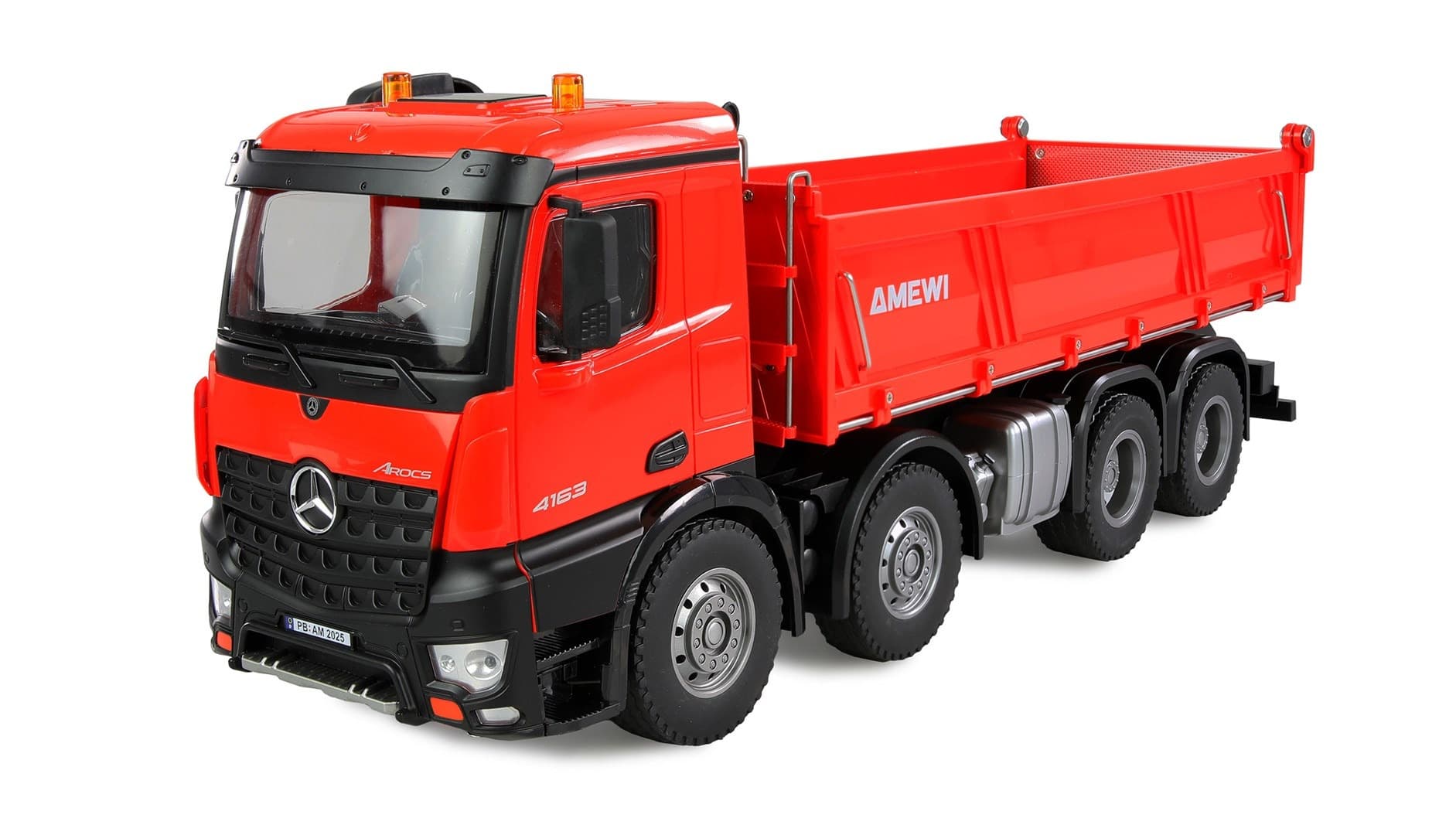 Samochód zdalnie sterowany Amewi Mercedes-Benz Arocs Wywrotka 8x4/4 4WD 1:18 RTR