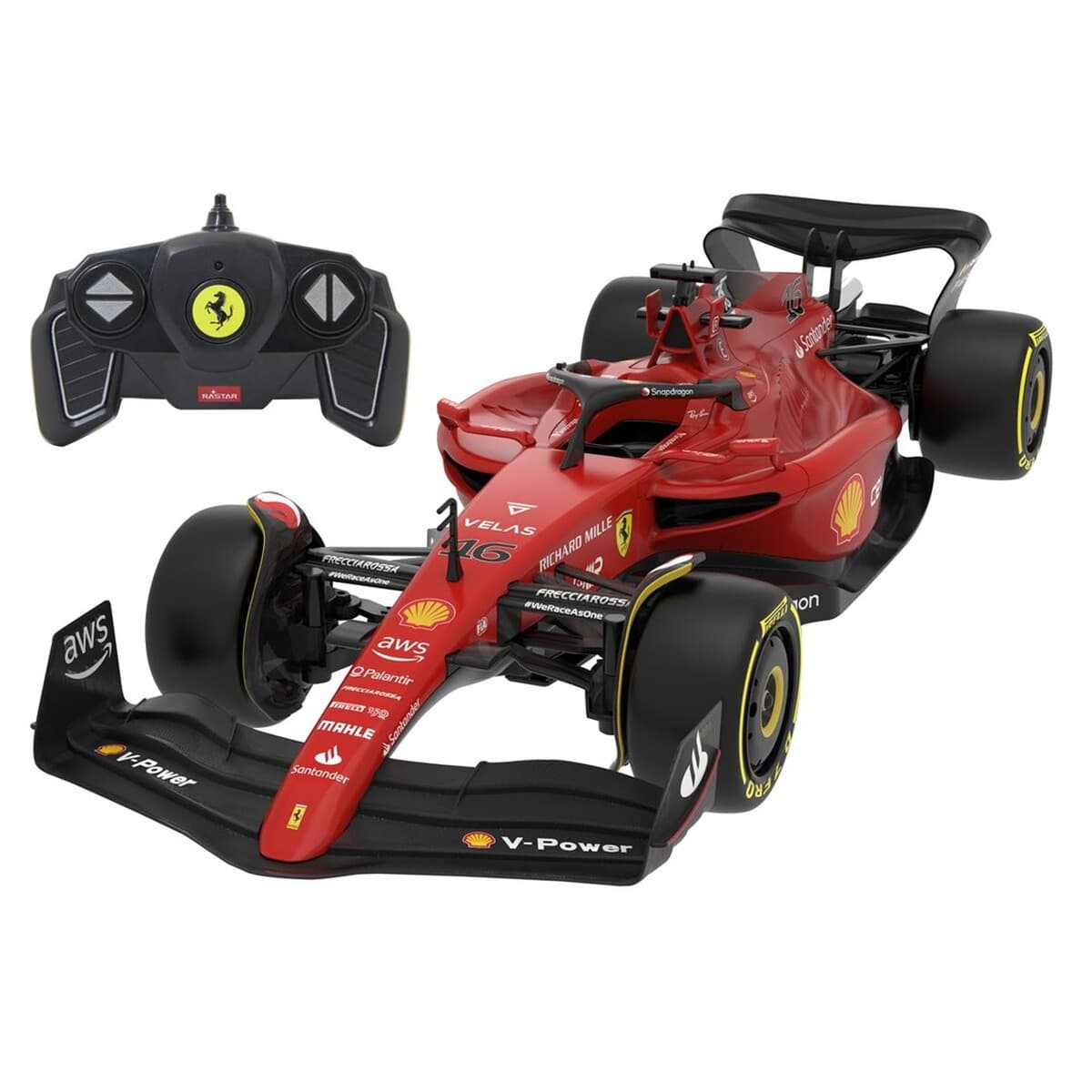 Samochodzik zdalnie sterowany Jamara McLaren Ferrari F1-75 1:18 2.4GHz czerwony