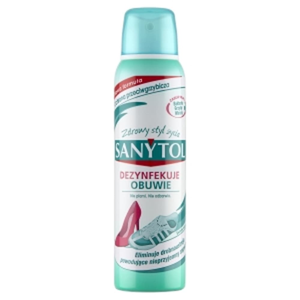 Sanytol Aerozol Dezynfekujący do Obuwia - Usuwa Zapachy i Zabija Bakterie 150 ml