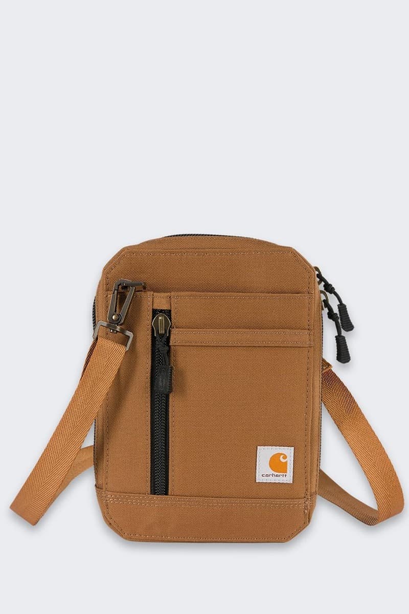 Saszetka Carhartt Nylon Duck Crossbody Wallet kolor brązowy