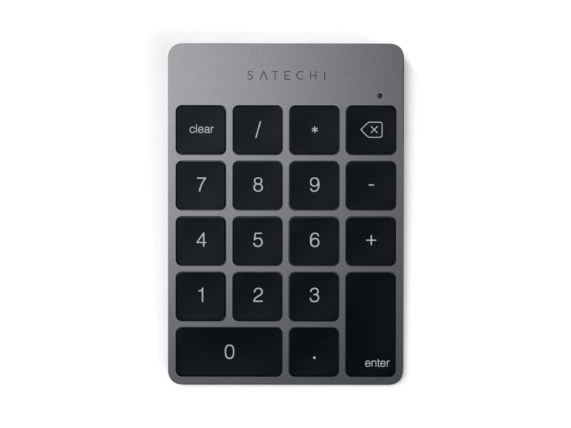 Satechi Slim Wireless Keypad - aluminiowa klawiatura numeryczna Bluetooth (space gray)
