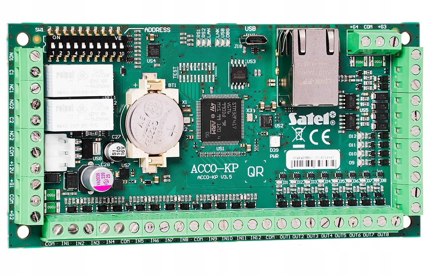 Moduł kontroli dostępu Satel ACCO-KP2 bez obudowy