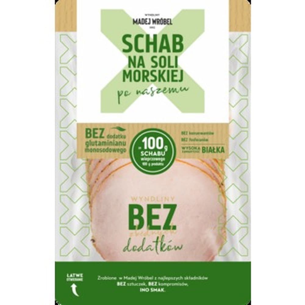 Schab wieprzowy w plastrach na soli morskiej 100g