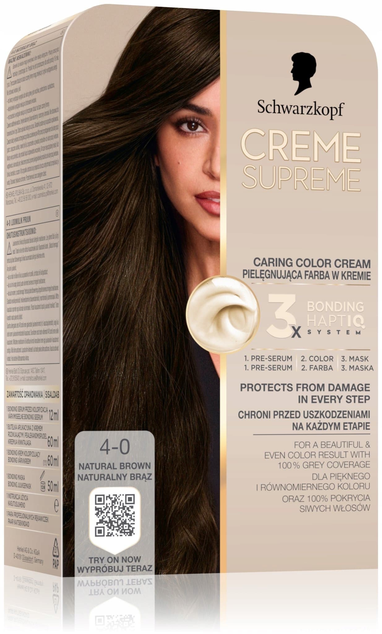 Schwarzkopf Creme Supreme Farba do Włosów 9-16 Chłodny Popielaty Bardzo Jasny Blond