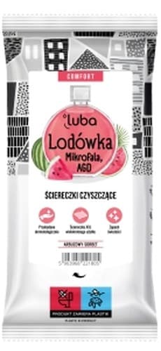 Luba Comfort chusteczki nawilżane do lodówki, mikrofalówki i AGD arbuzowy sorbet 32 sztuki
