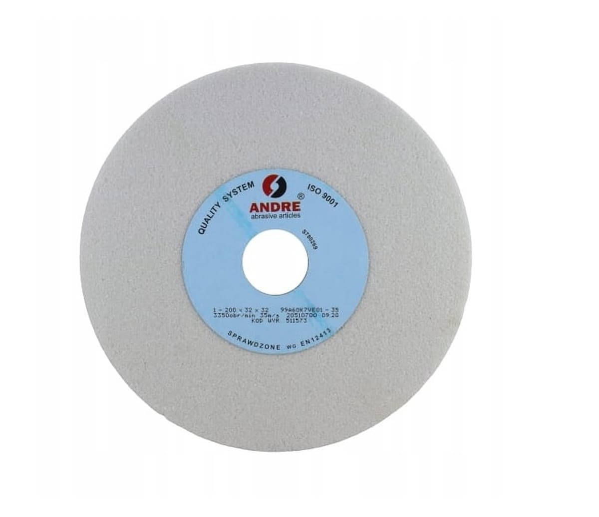 Ściernica płaska 200 mm x 32 mm x 32 mm biała 99A60K7VE01-35 Typ 1