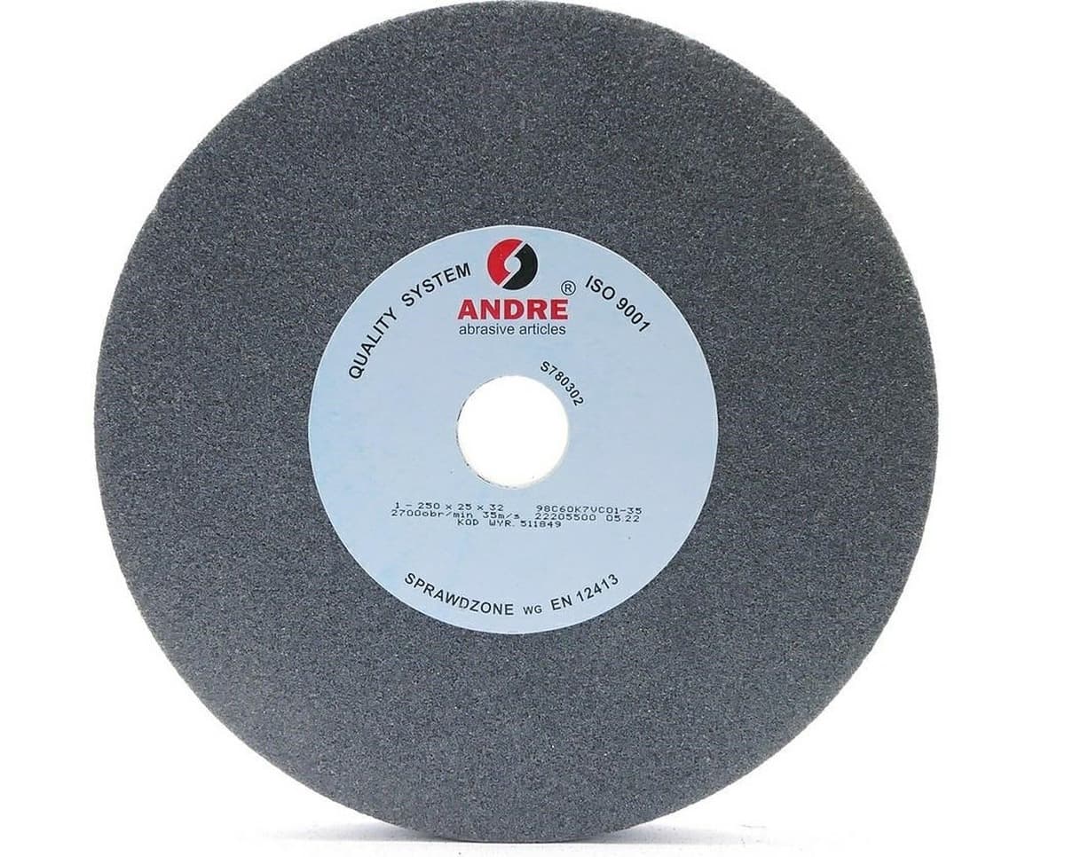 Ściernica płaska 250 mm x 25 mm x 32 mm czarna Typ 1 do szlifierki