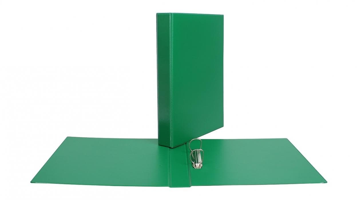 Segregator A4 panorama 2 ringi D-35 ciemna zieleń 4,5 cm Biurfol