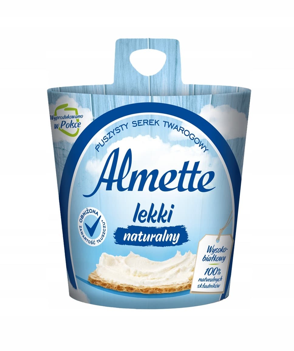 Almette Puszysty serek twarogowy lekki naturalny 150 g