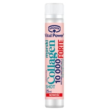 Shot kolagenowy Krüger Vital Power morski 10000 Forte 25 ml mango-marakuja