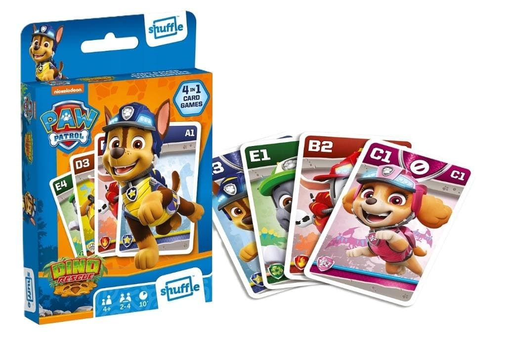 Karty do gry Shuffle Paw Patrol 4w1 Cartamundi 32 karty