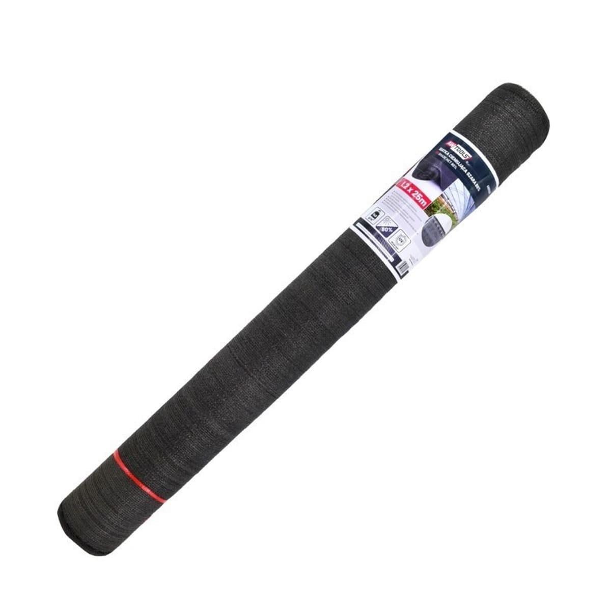 Siatka cieniująca 140 g/m² 1,2 x 25 m szara UV 80%