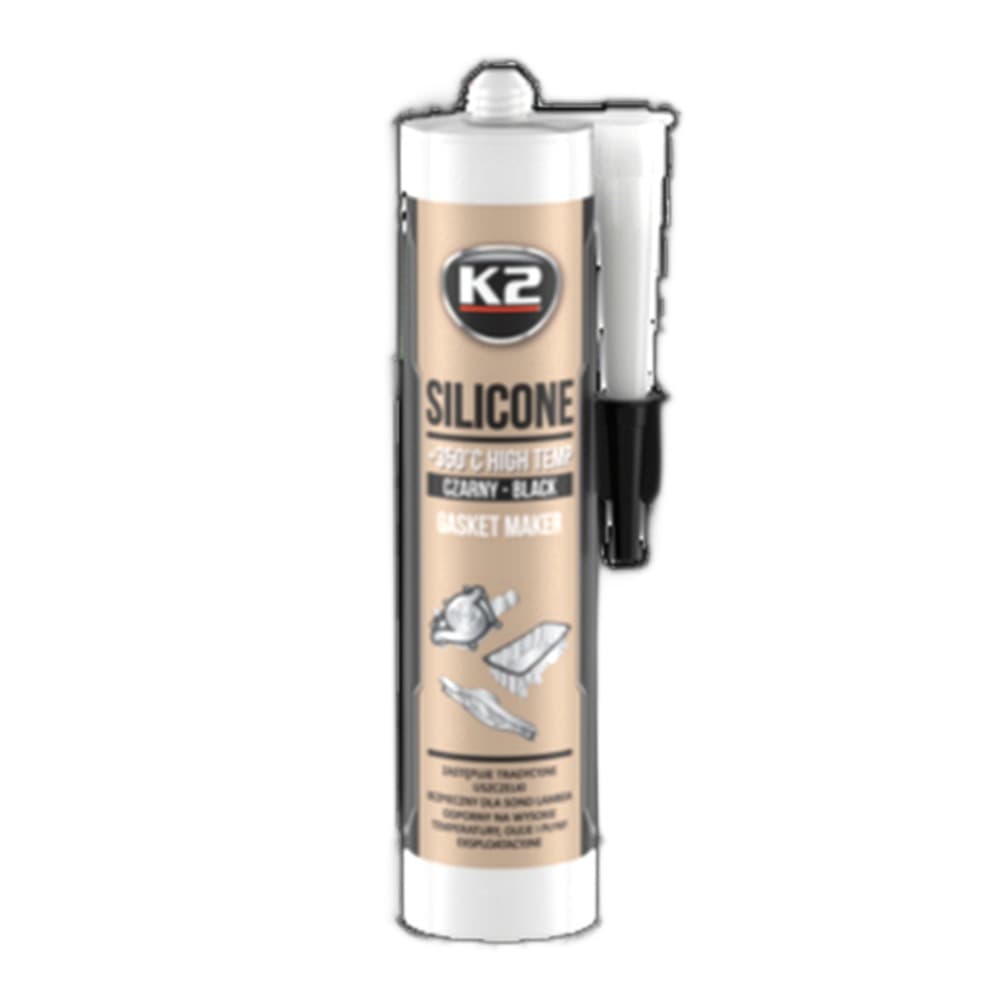 K2 Czarny silikon +350°C 300g