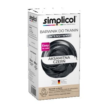 Simplicol Intensywny Barwnik do Tkanin Aksamitna Czerń 560 g