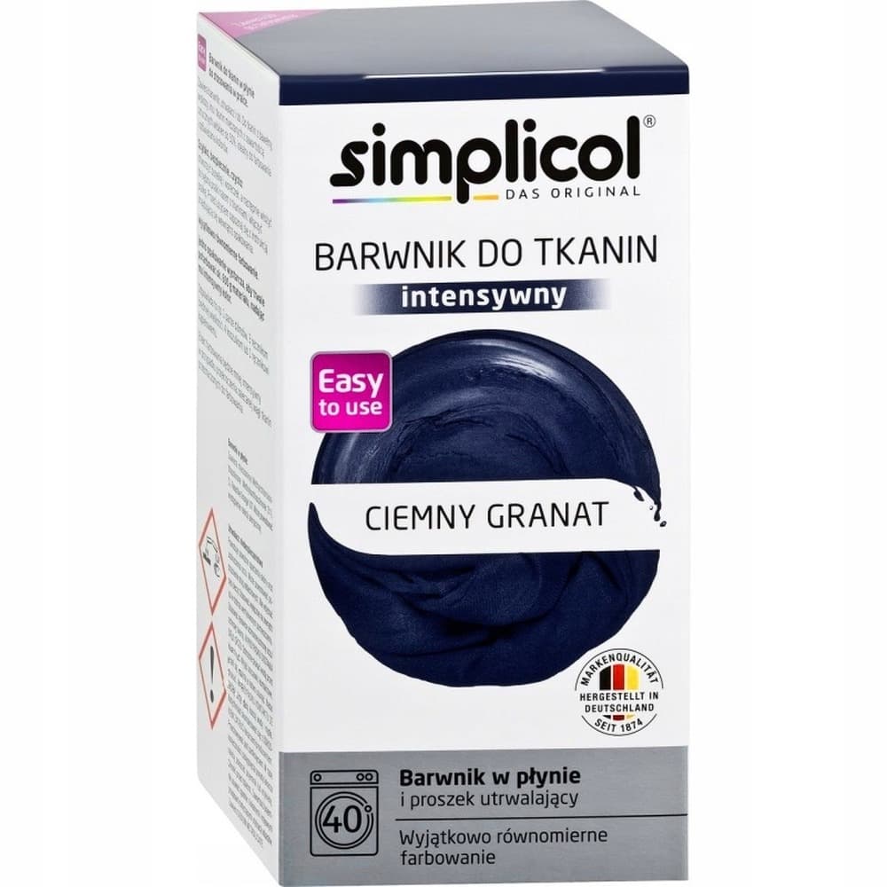 Simplicol Intensywny Barwnik do Tkanin Ciemny Granat 560 g