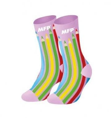 Skarpetki bawełniane MFP w kredki 37-41