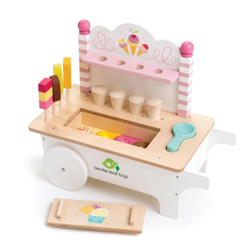 Drewniany Sklepik z Lodami Tender Leaf Toys na Magnesy