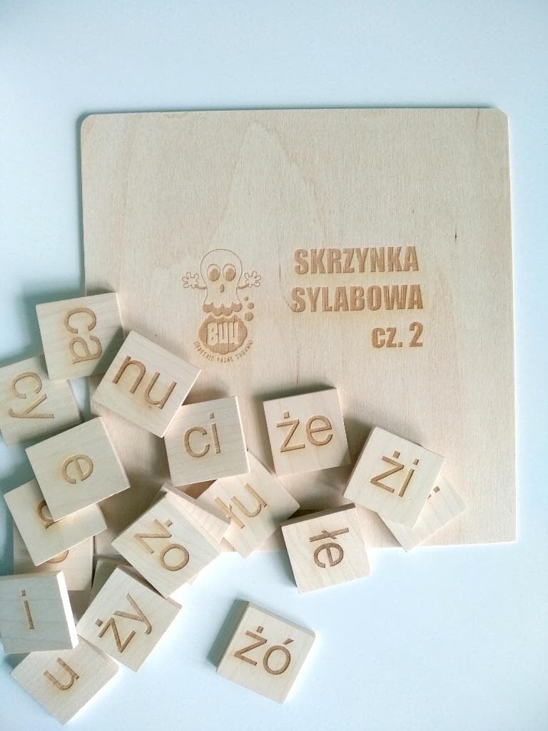 BUU Skrzynka Sylabowa 2 do Czytania Zabawka Edukacyjna