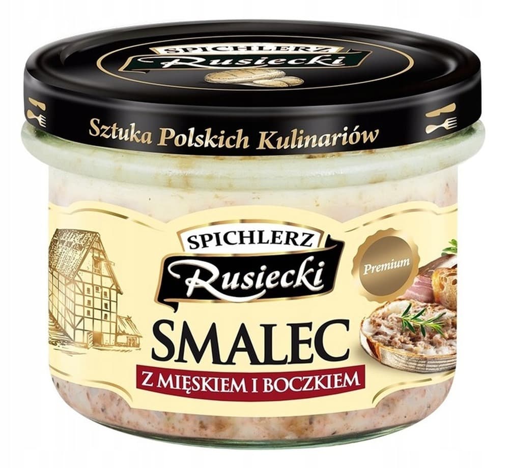 Spichlerz Ruski Smalec mięsny z boczkiem 160 g