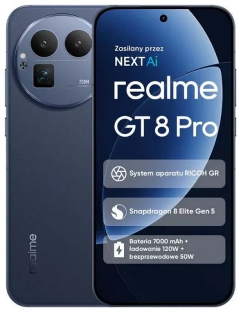 Smartfon realme GT 8 Pro 16 GB RAM 512 GB Pamięci Urban Blue