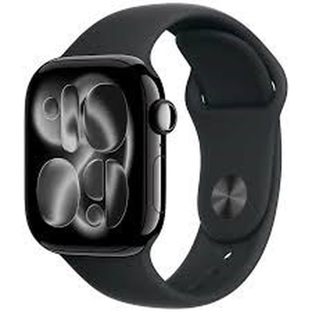 Smartwatch Apple Watch Series 11 GPS + Cellular 46 mm Tytanowa Koperta Slate z Czarnym Paskiem Sportowym S/M